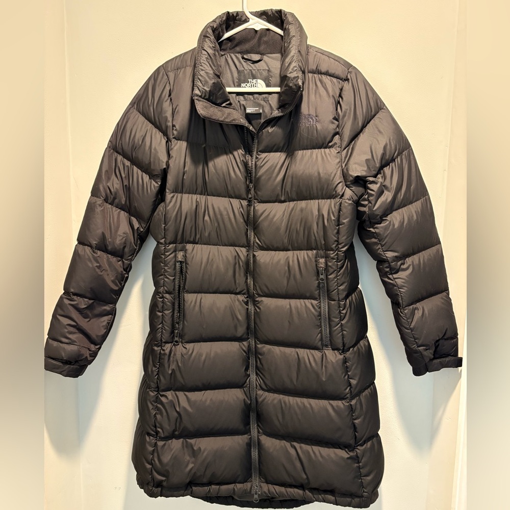 The North Face Metropolis Parka Jacket Womens Size Medium Black 550 Down Warm